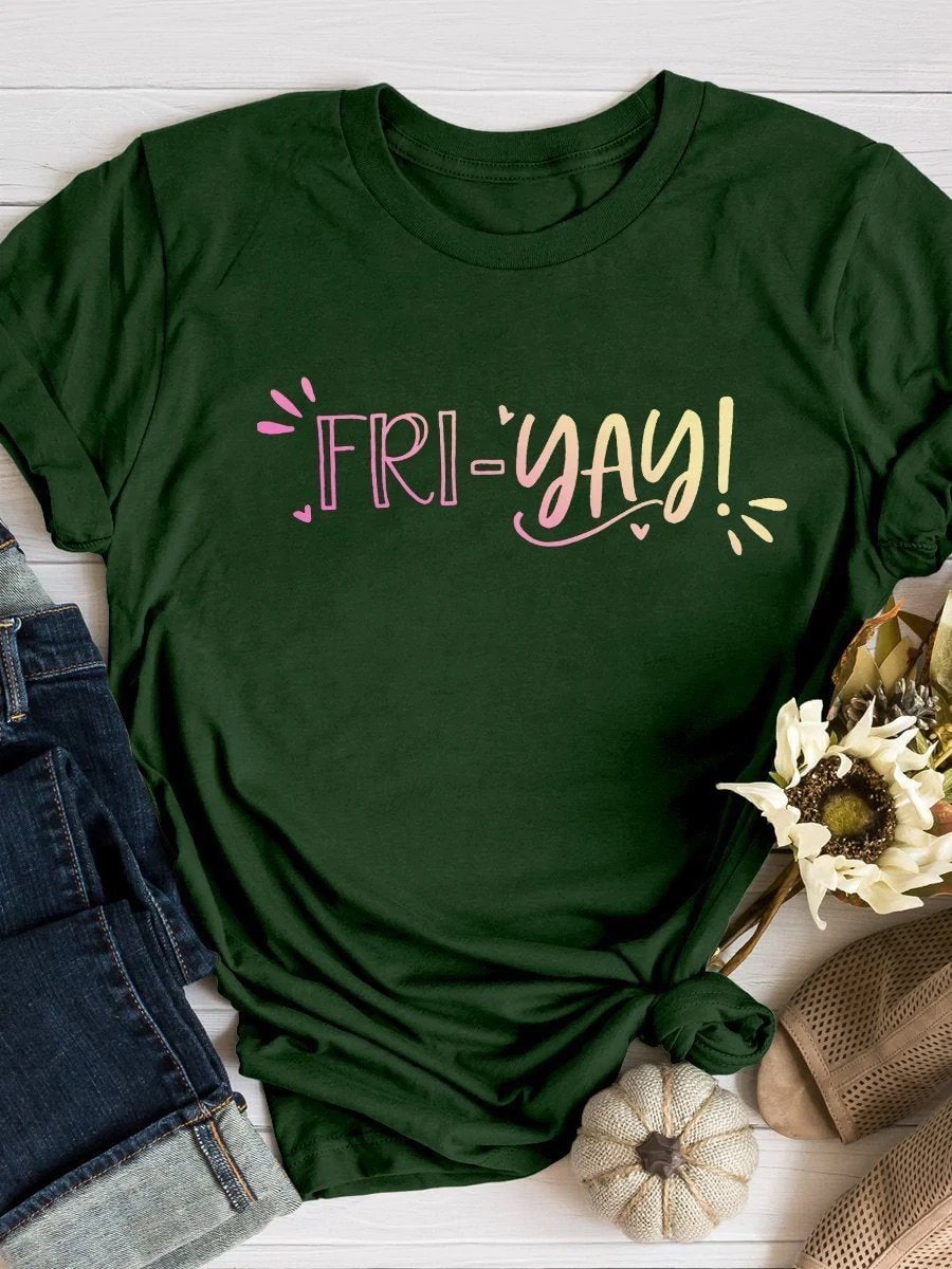 Fri-yay Print Short Sleeve T-shirt