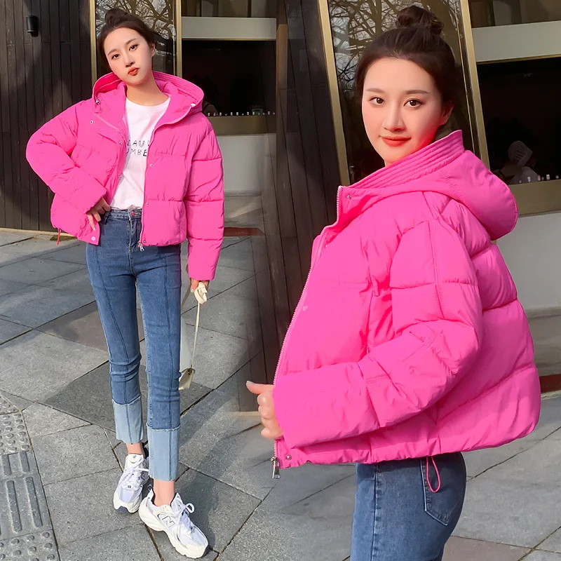 Toloer Down Cotton Clothes Women's Short Style 2024 Winter New Thickened Loose Stand Collar Bread Clothing Cotton-Padded Clothes Small Coat Tide-Outfit Ideas