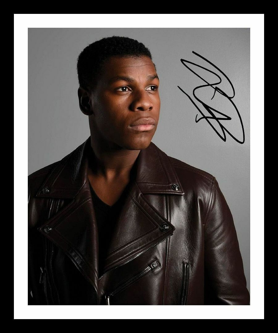 John Boyega Autograph Signed & Framed Photo Poster painting