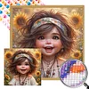 Diamond Painting-Round AB Drill Girl(45*45CM)