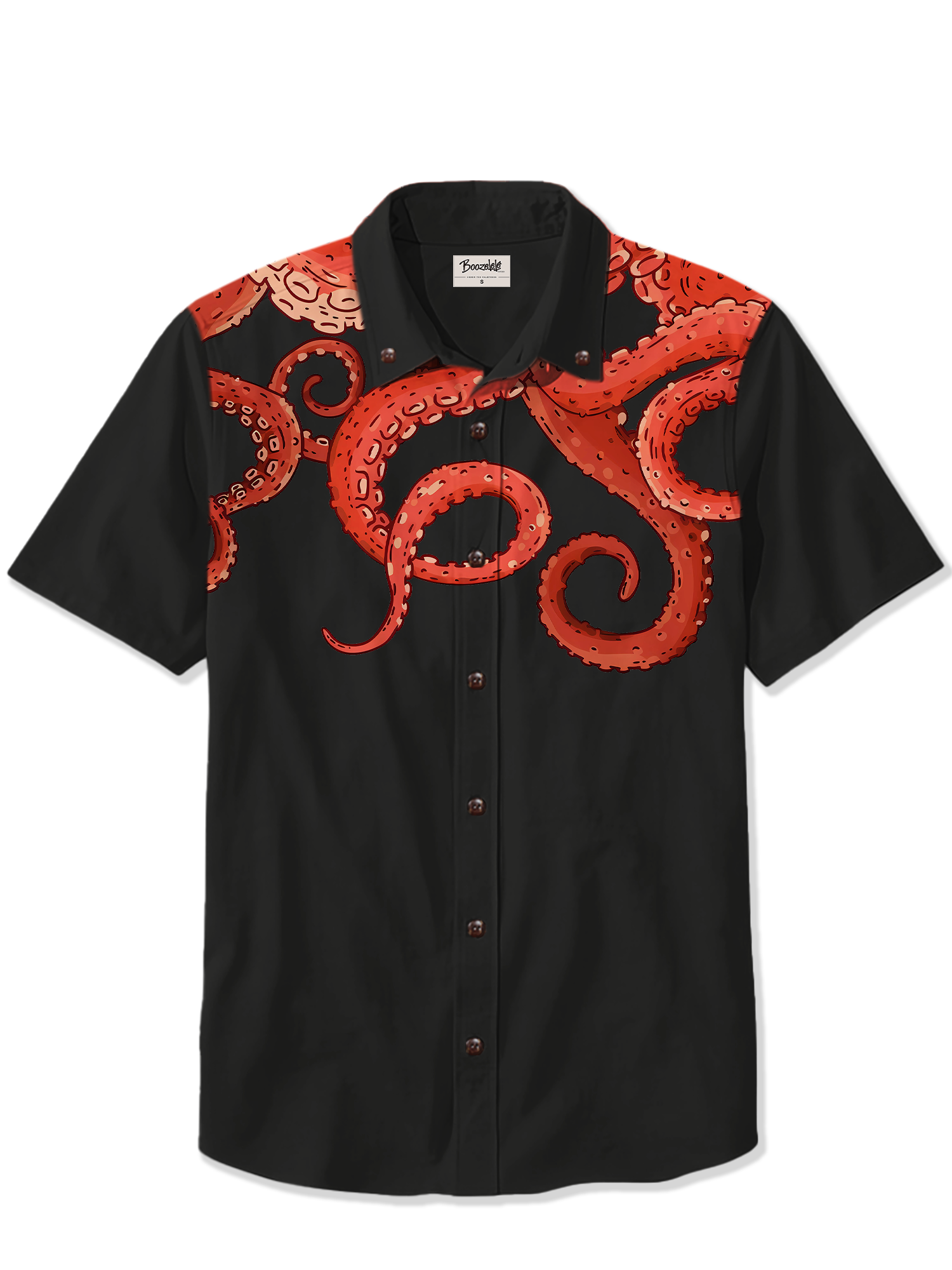 Octopus On The Shoulder - 100% Cotton Shirt