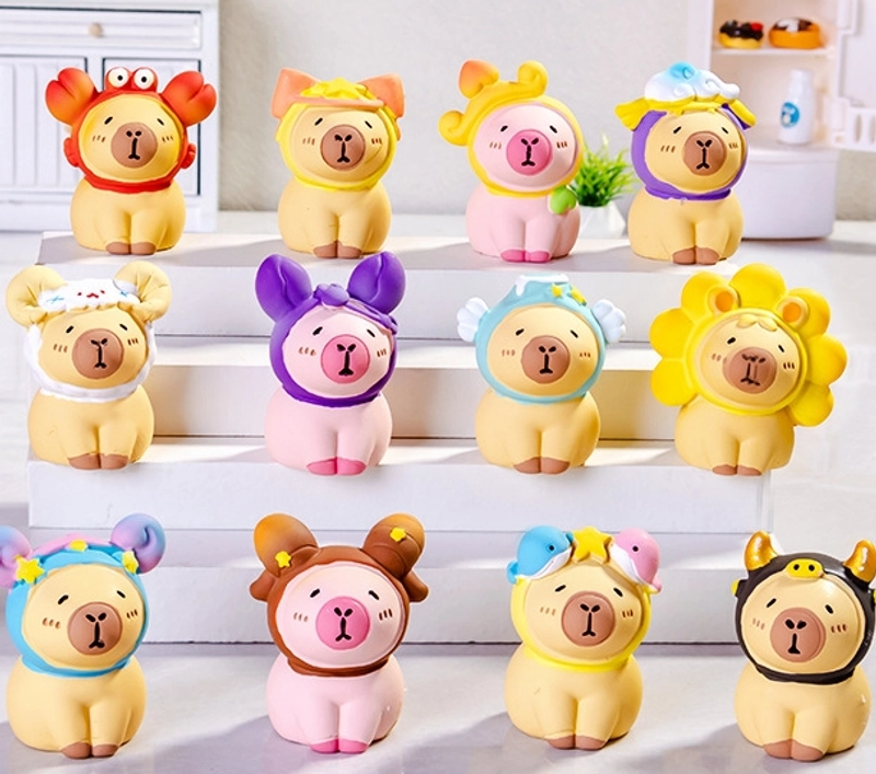 Animal Simulation Model Animal Capybara Resin Toys