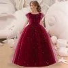 Kid Girls Flower Princess Tulle Formal Pageant Ball Gowns Dresses