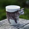 3D Hand-painted Ceramic Mug Animal Coffee Cup
