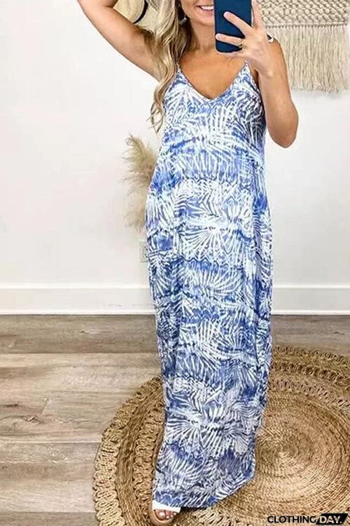 Fashion Chic Sling V Neck Dress