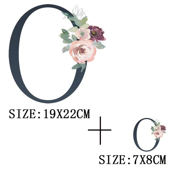 Beautiful Number Thermal Stickers On T-shirt Bag DIY Washable Patches Funny Design Iron On Transfers For Clothes Appliqued Decor