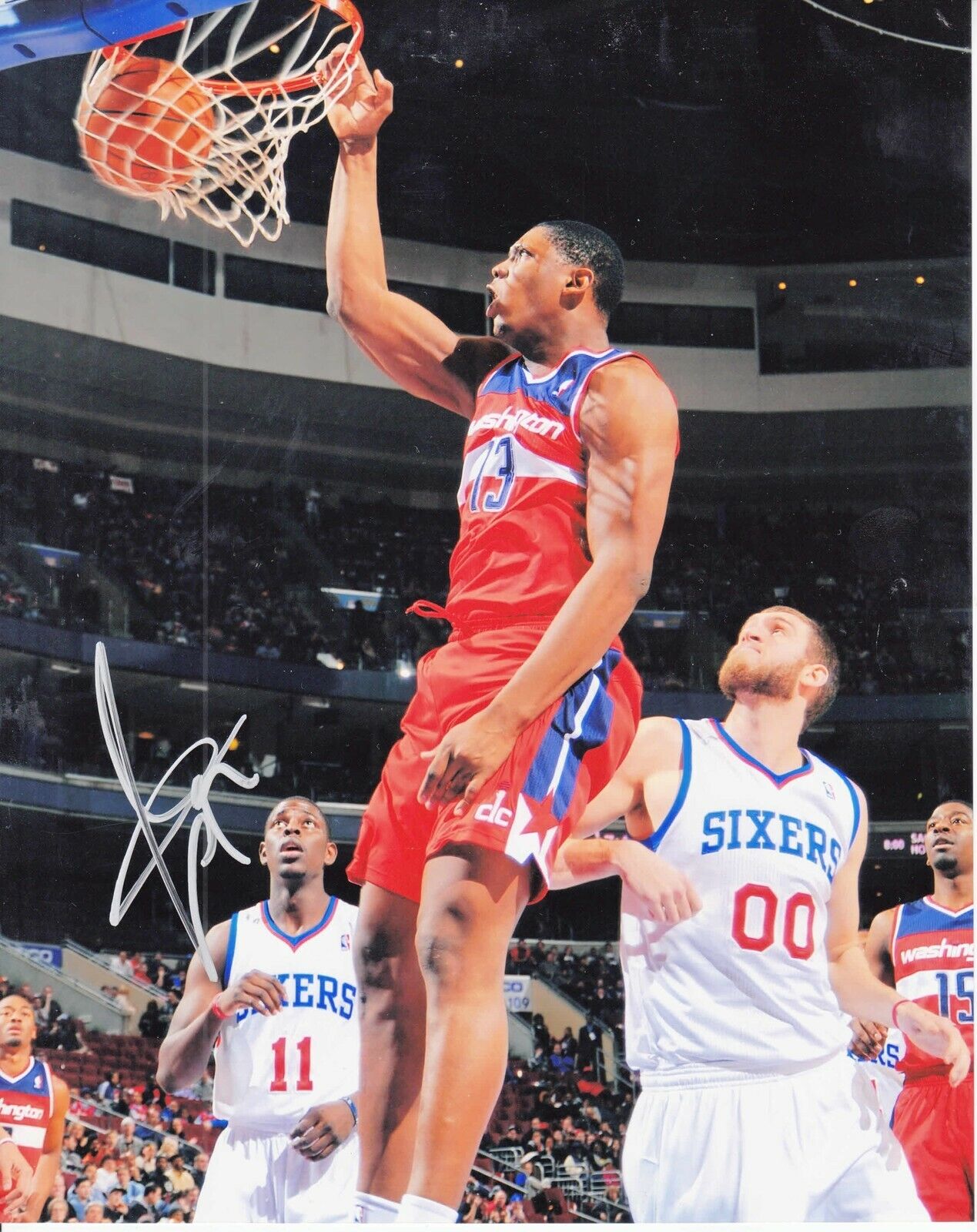 Kevin Seraphin #0 8x10 Signed Photo Poster painting w/ COA Washington Wizards