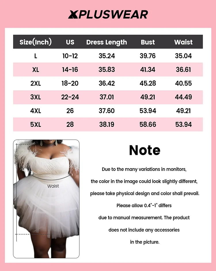 Xpluswear Design Plus Size Party Mini Dresses White Spring Summer Off ...