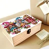 5D DIY Diamond Painting Handmade Wood Storage Box Crystal Storage Case (Girl)