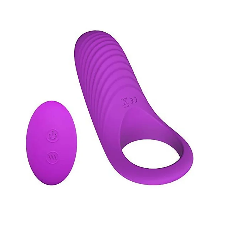 Vibrating Cock Ring, Remote Control 9-Speed Penis Ring Vibrator Medical Silicone Waterproof Rechargeable Powerful Vibration Sex Toy - Rose Toy
