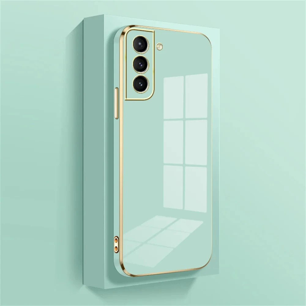 Luxury Plating Square Phone Case For Samsung