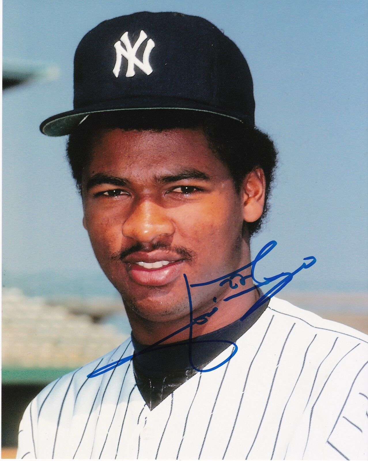JOSE RIJO NEW YORK YANKEES ACTION SIGNED 8x10