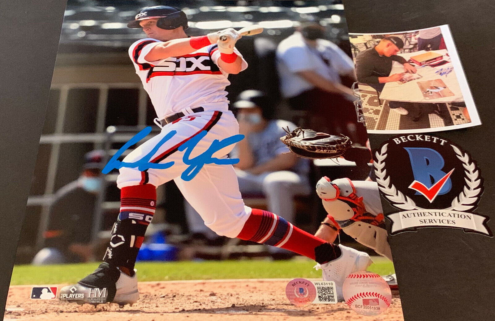 Andrew Vaughn White Sox Autographed Signed 8x10 Photo Poster painting Beckett WITNESS COA Sun