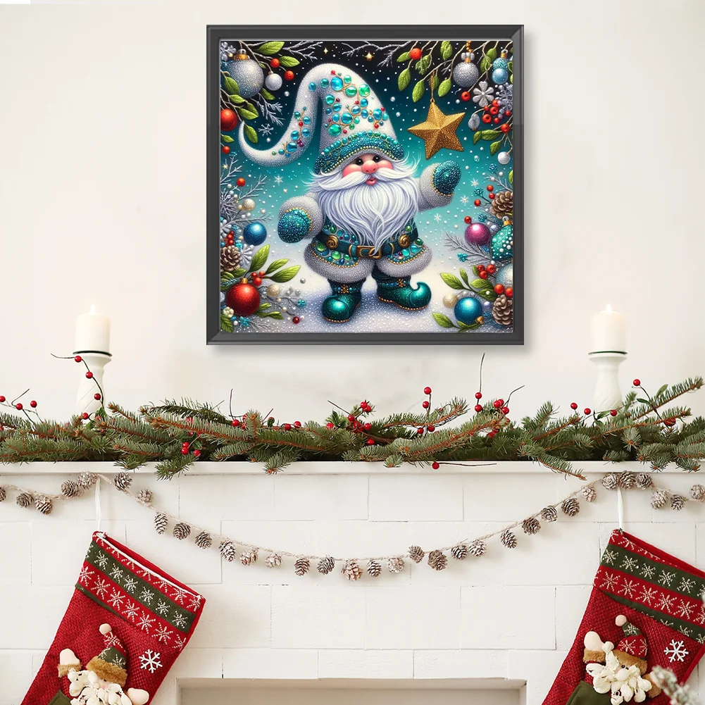 Diamond Painting - Full Round Drill - Christmas Gnome(Canvas|40*40cm)