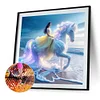 Beach Princess - runder Bohrer Diamantmalerei - 40*40cm