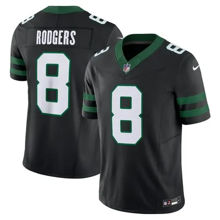 Men's New York Jets Aaron Rodgers  Legacy Black Alternate Vapor F.U.S.E. Limited Jersey