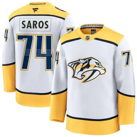 Youth Nashville Predators #74 Juuse Saros White Home Stitched Hockey Jersey