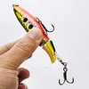 5pcs Fishing Lures Whopper Popper Artificial Bait with Rotating Tail Crankbait