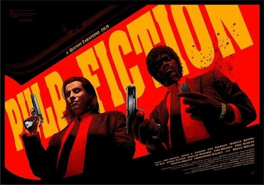 PULP FICTION MOVIE POSTER 5 - TARANTINO - Photo Poster painting QUALITY INSERT -  POST!