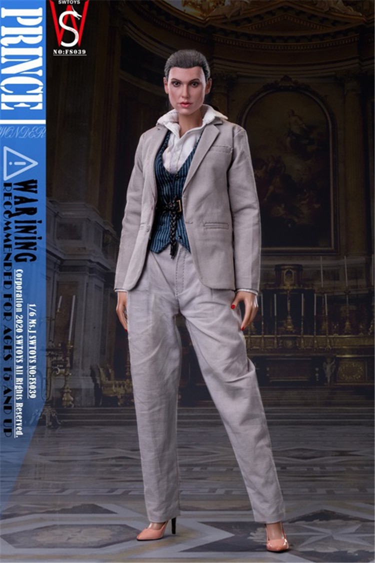 IN-STOCK SWTOYS Prince Head Carved Clothing Set F Wonder Woman Shirt (FS039) 1/6 Action Figure-