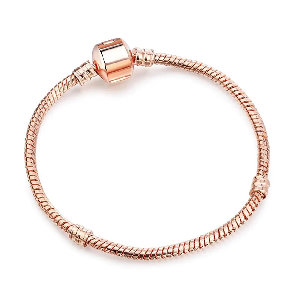 Dazzling Snake Chain Charm Bracelets