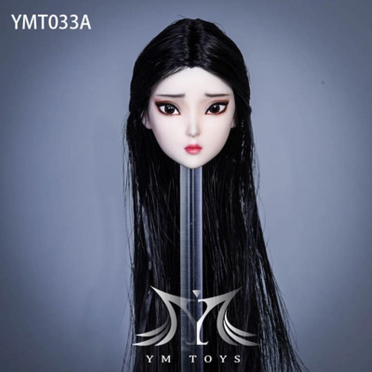YMTOYS YMT033 1/6 Chinese Style Female Soldier's Head Sculpture Su Er Fit 12inch Plain Body-aliexpress