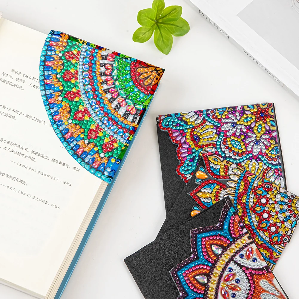 DIY Corner Bookmark Art Craft 5D Dot Drill Book Mark for Presents