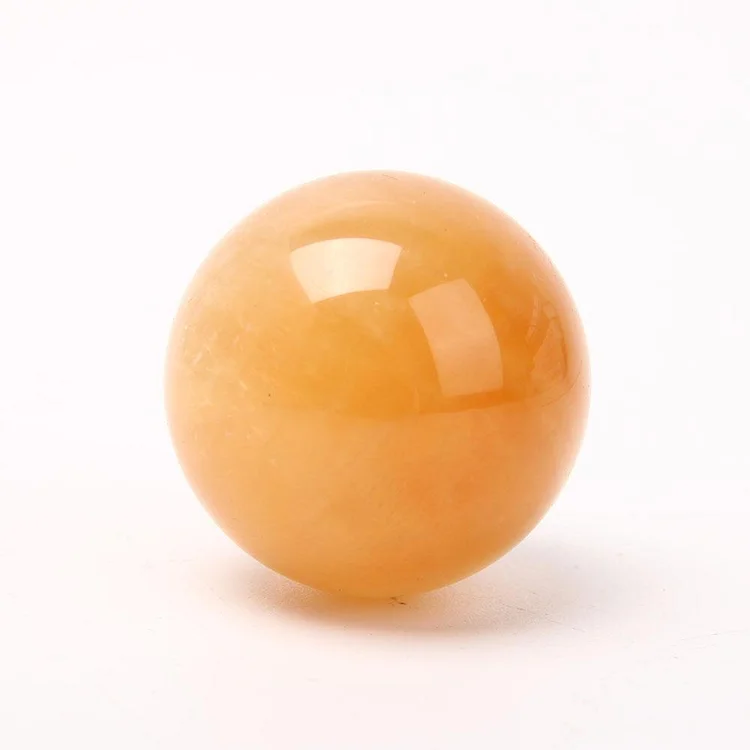 Honey Calcite Crystal Sphere