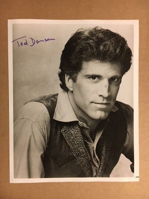 Ted Danson Boldly Signed 8x10 Young Portrait with Auction COA