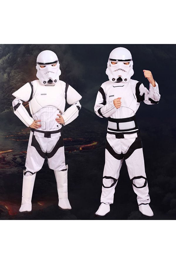 Classic Halloween Cosplay Star Wars Stormtrooper Kids Costumes-elleschic