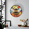 >SALE<Bee Diamond Painting Art Pendant Animal Acrylic Diamond Drawing Hanging Ornament