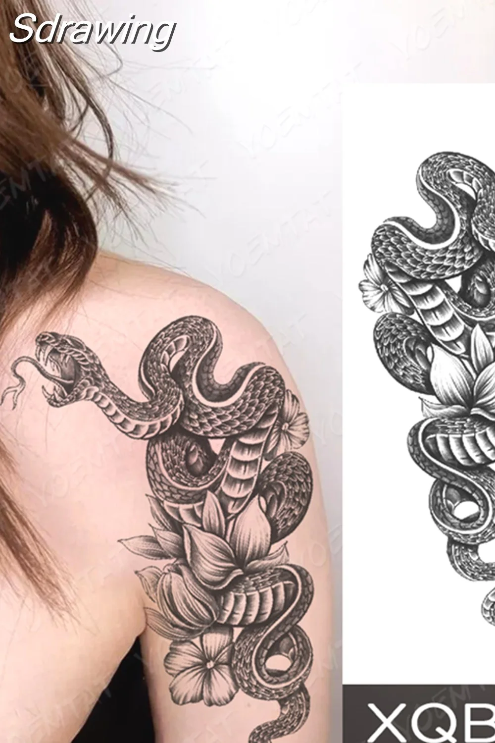 Sdrawing Temporary Tattoo Sticker Butterfly Flower Totem Flash Tatto Y2k Style Body Art Arm Leg Waist Fake Tatoo Men Women