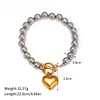 Chic Golden Stainless Steel Pearl Zircon Bracelets