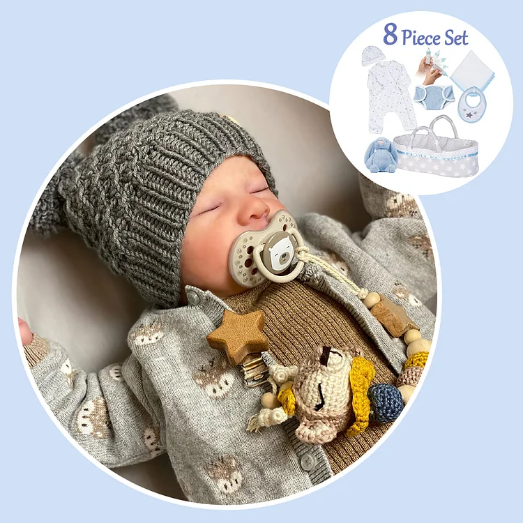 Reborn Shops 12'' Truly Look Real Life Newborn Baby Boy Dolls Named Claire, Handcrafted of High Quality Realistic Vinyl by Dollreborns®