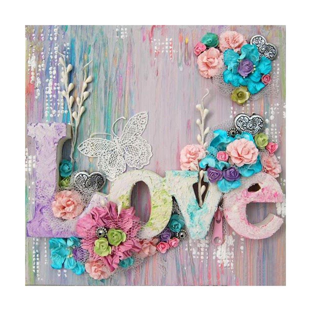 Full Round Diamond Painting Love (30*30cm)