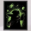 Silhouette-Yoda-11CT Stamped Cross Stitch 40*50cm tapestrymarket