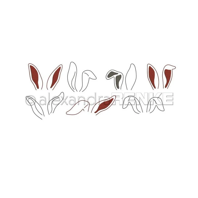 Piggy Craft metal cutting dies cut die mold Easter series bunny eggs Scrapbook paper craft knife mould blade punch stencils dies