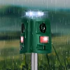 Ultrasonic Animal Repeller 360 Degree Solar IP44 Waterproof for Garden Yard Lawn