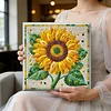 Framed Diamond Painting - Special Shaped - Sunflower(25x25cm)