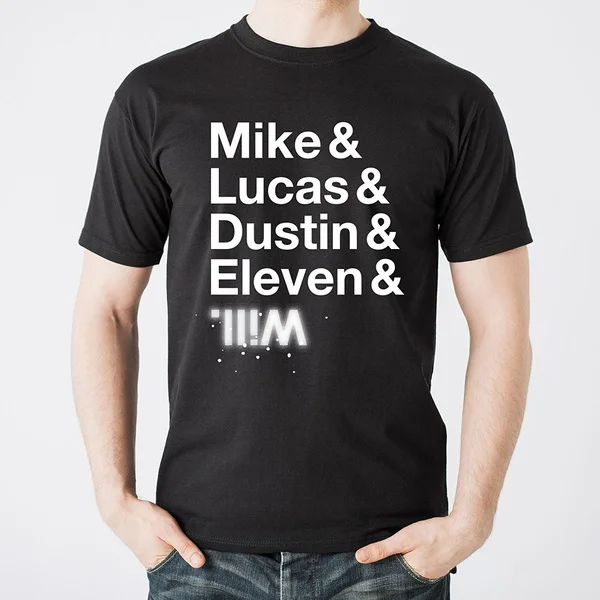 Stranger Of Things Funny Character Names Mike Lucas Dustin Eleven Will T Shirt