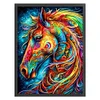 Colored Horse - 11CT Stamped Cross Stitch - 40*55cm - Animal