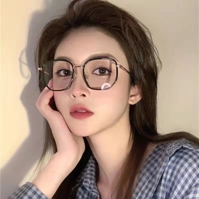Fashion Solid Color Ac Square Full Frame Optical Glasses