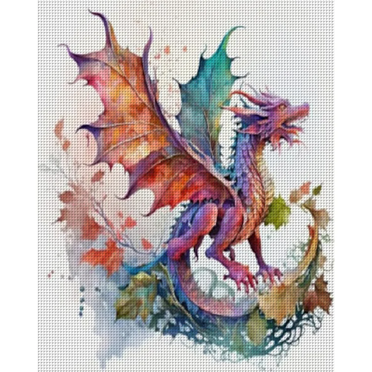 pterosaur - 11CT Printed Cross Stitch - 50*60cm(Canvas) pterosaur-11ct-printed-cross-stitch-50-60cm-canvas