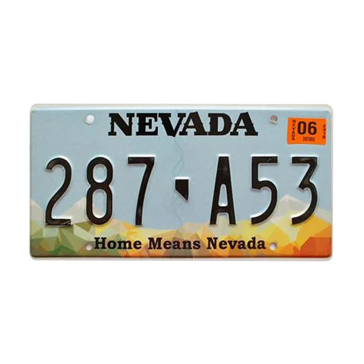 Nevadaation - permis de plaque de voiture ancienne - 5.9x11.8inch