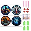 Promotion 4Pcs/set Diamond Painting-DIY Full Round Drill Halloween(30*30 CM)