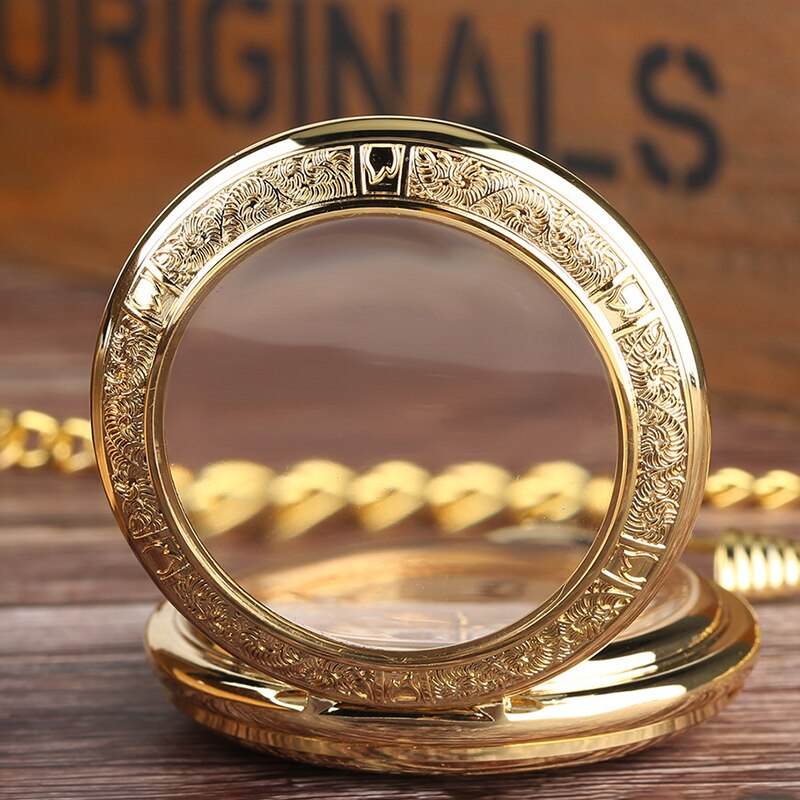 Tommy Golden Pocket watch with Chain