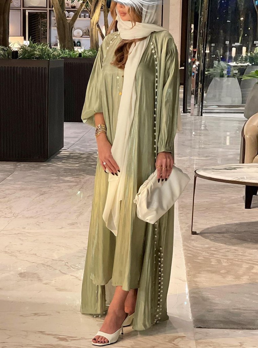 Women's Fashion Solid Color Sleeveless Dress and Bubble Bead Tunic Set | Oxredo Shop Ramadan Sale