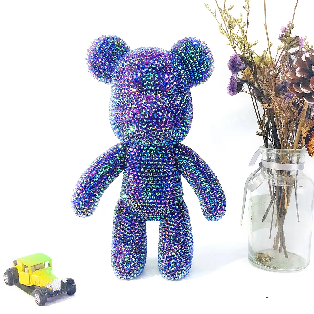 DIY Diamond Painting Blue Popobe Bear X (23cm)