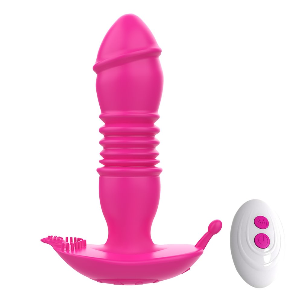 Telescopic Vestibule G-spot Vibrator With Remote Control Anal Plug Vibrator Prostate Massager