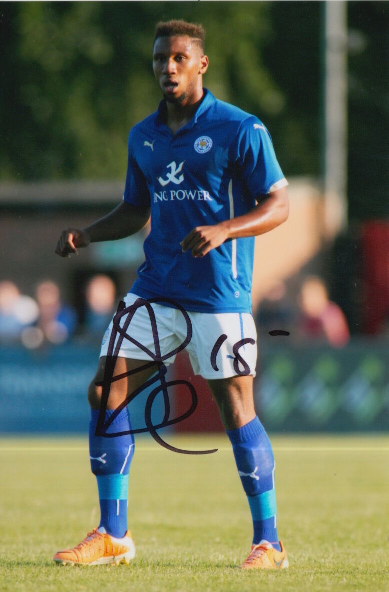 LEICESTER CITY HAND SIGNED ALIE SESAY 6X4 Photo Poster painting 1.